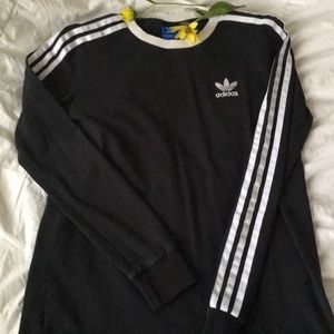 Black Long-sleeve adidas tee